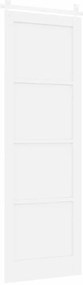 Porta Deslizante vidaXL com Conjunto de Ferragens Branca 78x232 cm Mad
