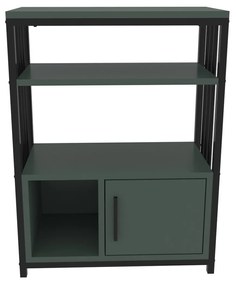 Estante Letos – Verde e Preto – 60 cm x 80 cm x 29,6 cm