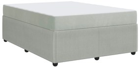 vidaXL Estrutura da Cama Cinzento-claro 160 x 200 cm tecido