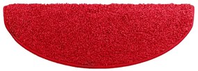 Tapetes de escadas 10 pcs 65x21x4 cm vermelho