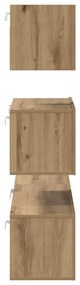 Conjunto de móvel de TV 4 pcs carvalho artisiano