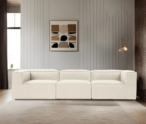 Sofá de 3 Lugares Fora – Ecru – 297x66x105 cm