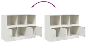 Aparador 99x39x73 cm aço branco