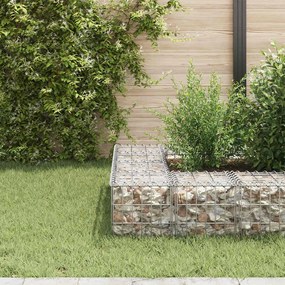 Canteiro elevado/cubo gabião 30x30x30 cm fio de aço