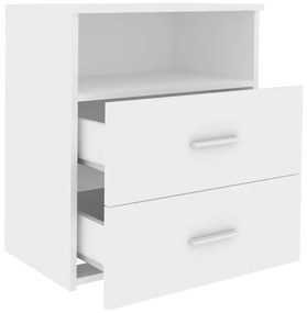 Mesa de cabeceira 50x32x60 cm branco