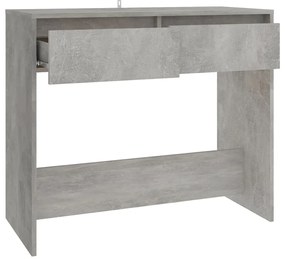 Mesa consola 89x41x76,5cm derivados de madeira cinzento-cimento
