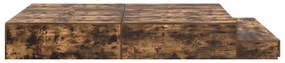 Estrado de Cama com Arrumação em Carvalho Fumado 135x190 cm