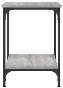 Mesa de centro 40x40x55 cm derivados de madeira cinzento sonoma