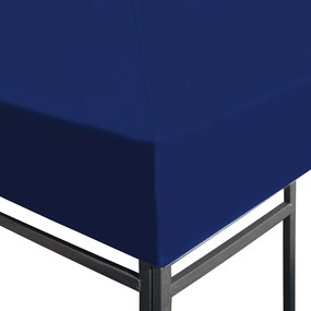 Cobertura gazebo c/ 2 camadas 310 g/m² 4x3 m azul