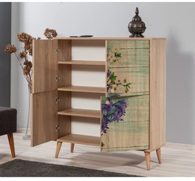 Armário Multiusos Multilux – Carvalho Sonoma – 95x111x36 cm