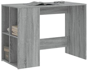 Secretária 102x50x75 cm derivados de madeira cinzento sonoma