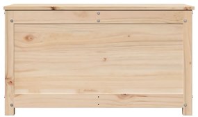 Caixa de arrumação 80x40x45,5 cm madeira de pinho maciça