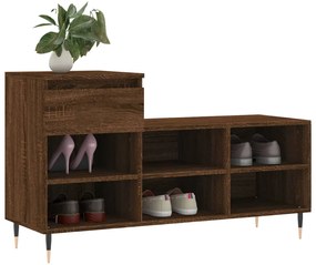 Sapateira 102x36x60 cm derivados de madeira carvalho castanho