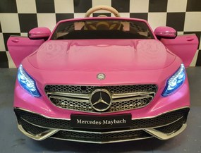 Carro infantil eléctrico Mercedes Maybach S650 12 volts Rosa