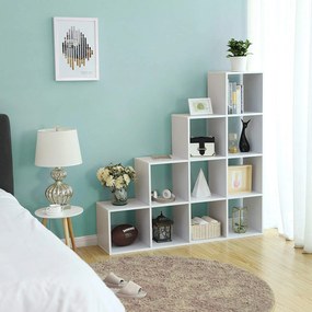Estante livros com 10 cubos 129,5 x 29 cm x 129,5 Branca