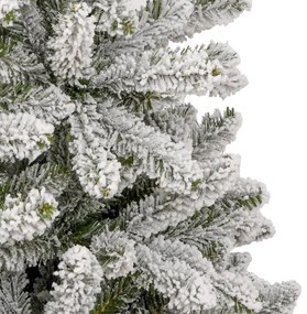 Árvore de Natal artificial articulada c/ flocos de neve 270 cm