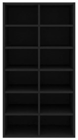 Sapateira Henny - Com 12 Compartimentos - Cor Preto - 54x34x100,5 cm -