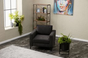 **** Sofá de 1 Lugar Berlin – Antracite – 90x83x91 cm

**