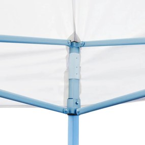 Tenda festa pop-up dobrável c/ paredes laterais 3x6m aço branco
