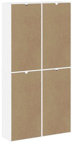 Móveis de apoio 4 pcs ODDA pinho de madeira maciça branco