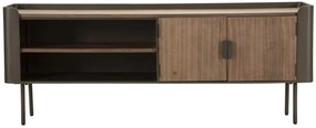 ARMÁRIO DE TV TORONTO 150X42X58 CM CINZENTO E CASTANHO