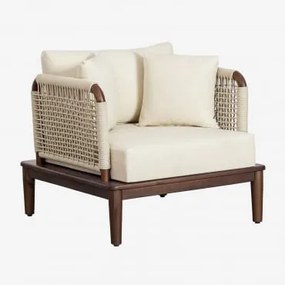 Poltrona De Jardim Em Acácia Giulia Castanho-acácia Escuro - Sklum