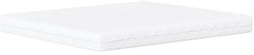 Cama com colchão 160x200 cm couro artificial preto