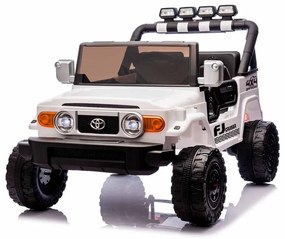 Carro elétrico para crianças Toyota FJ Cruiser XXL 24V 4x4, licença oficial (dois lugares), bateria de lítio portátil, chassis alto, suspensão traseir