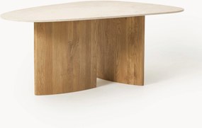 Mesa de jantar com forma orgânica e tampo de mármore Meadow, vários tamanhos