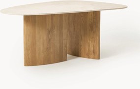 Mesa de jantar orgânica com tampo de mármore Meadow, vários tamanhos