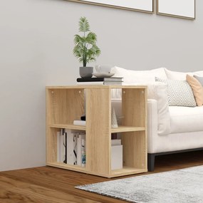 806304 vidaXL Móvel lateral 60x30x50 cm contraplacado carvalho sonoma