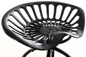 Banco de bar Mimosa 43 x 74-94 x 43 cm Preto