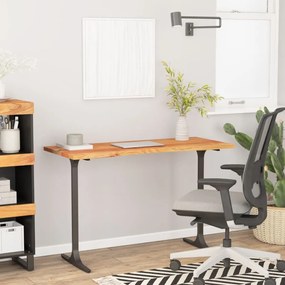vidaXL Tampo de secretária retangular 120x60x2,5 cm acácia maciça