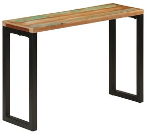 Mesa consola 110x35x75 cm madeira recuperada maciça