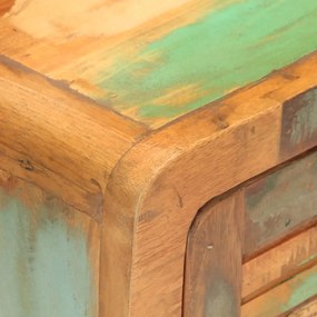 Mesa de cabeceira 40x30x50 cm madeira recuperada maciça