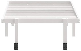 Estrutura de cama sem colchão Dobrável 80x200 cm aço branco