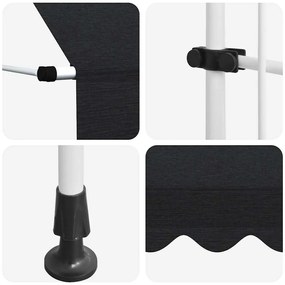 Toldo retrátil manual 250 cm antracite
