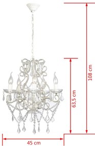 Candelabro com 2800 cristais E14