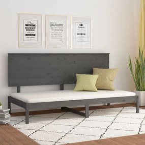 3108139 vidaXL Sofá-cama 80x200 cm madeira de pinho maciça cinzento