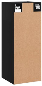 Armário de parede 34,5x34x90 cm preto