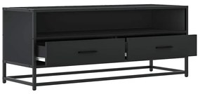 Móvel para TV 100x34,5x40 cm derivados de madeira/metal preto