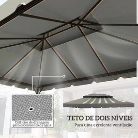 Toldo de Substituição Cascais – 400x300 cm – Duplo Teto e Drenagem