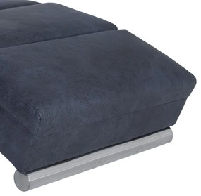 Chaise longue de massagens camurça artificial cinzento