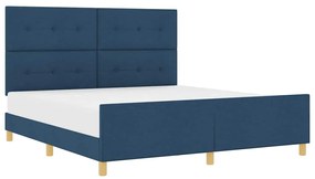 Cama vidaXL Azul 180x200 cm Tecido