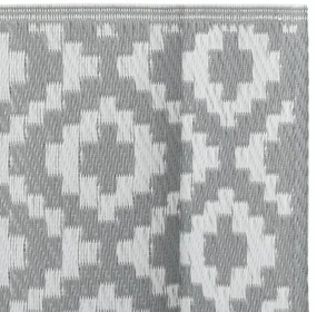 Tapete de exterior 80x250 cm ARAKIL PP cinzento