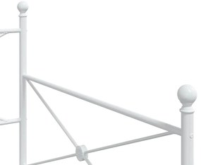 Cama de Dia sem Colchão 100x200 cm aço branco