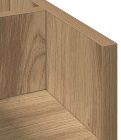 Organizador de Mesa Carvalho Artesanal 44.5x24x25 cm Madeira Engenhari