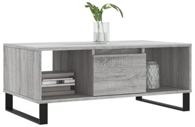 Mesa de centro 90x50x36,5 cm derivados madeira cinzento sonoma