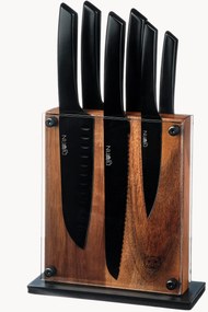 Facas de cozinha com bloco Rauma, conjunto de 7