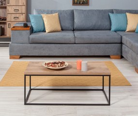 Mesa de Centro Quantum – Pinho Atlântico Preto – 95x34x45 cm